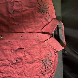 Men’s wrangler western style shirt, size large